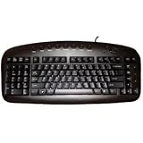 Left Handed Keyboard Wired Black By Ergoguys