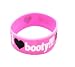 I Heart Booty Cancer Awareness Rubber Wristband Bracelet