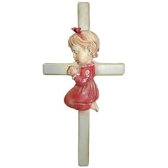 Kreuz M�dchen Geschenkidee zur Firmung oder Kommunion (Polyresin H�he 15 cm)