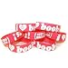 Keep-A-Breast 1 Inch I Love Boobies Bracelet Pink/White