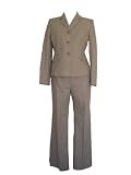 SUIT STUDIO Lipstick Jungle Pant Suit-BEIGE KHAKI-6 P