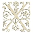 Monogram Embroidered Guest Towel - X - 1 Hand Towel