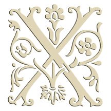 Monogram Embroidered Guest Towel - X - 1 Hand Towel