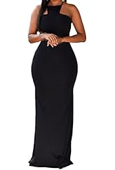 Polyester/Spandex Spring Summer Winter Open-Back Sleeveless Evening Dress/Maxi Dress 