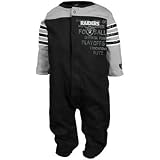 NFL Infant/Toddler Boys' Oakland Raiders Two Pack Long Sleeve Bodysuit (Team Color, 3-6M)
