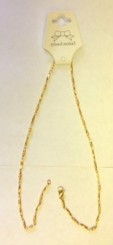 QBP Scalar Energy(tm) Gold color variable 2mm to 2.5mm neck chain 18 in.