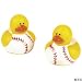 Two Dozen (24pc) Baseball Rubber Duck Party Favors