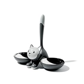 A di Alessi Tigrito Cat Bowl, Grey