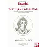 Niccolo Paganini The Complete Solo Guitar Works (Volume 1) book cover