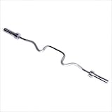 Cap Barbell Solid Super Curl Bar with Collars