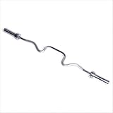 Cap Barbell Solid Super Curl Bar with Collars