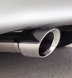 Cat-Back Exhaust System Dual Rear Exit For Single Cat Incl. Muffler/Pipes/4 in. Single Pro-Series Tips/Clamps 50-State Emissions Legal
