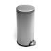 simplehuman Round Step Trash Can, Fingerprint-Proof Brushed Stainless Steel, 30 Liters /8 Gallons