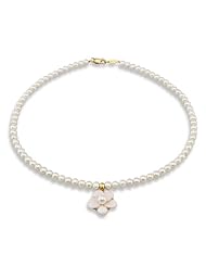 Mikura Necklace, 18K Gold, Freshwater Pearls, 7.0-5.0mm, "A" Quality -42 cm