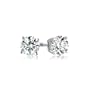 Platinum, Round, Diamond 4-Prong Stud Earrings (1/3 cttw, G-H Color, VS2 Clarity)