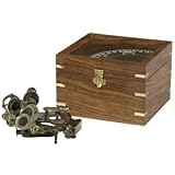 IMAGE OF Brass Sextant in Wooden Case