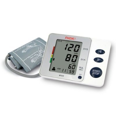 FHDA BP101E Automatic Upper Arm Blood Pressure Monitor with 180 Memory Function