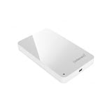Intenso Memory Station 500GB externe Festplatte (6,4 cm (2,5 Zoll), USB-Y Kabel) wei�