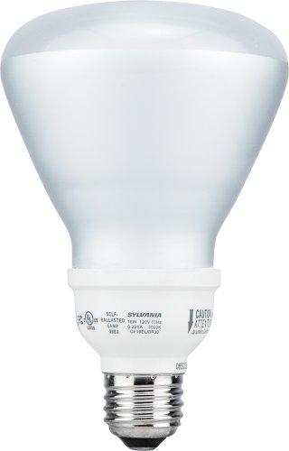 Sylvania 29475 16W Compact Fluorescent Directional Lamp with Integral 120V Ballast Medium Screwbase, Warm White, 3 Pack # CF16BR30RP3CLUBPALLET On Sale