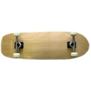 Moose Old School Complete Skateboard (Natural, 10 x 33) by