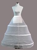 Loywe, Reifrock Petticoat aus Satin, 3 Ringe, LW4803-Transparent