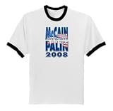 McCain Palin 2008 Adult Ringer T-Shirt