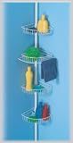 Four Shelf Tension Pole Bath Caddy