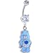 CARE BEARS Grumpy Bear Belly Ring Officially Licensed