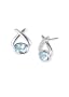 Sterling Silver Blue Topaz Earrings