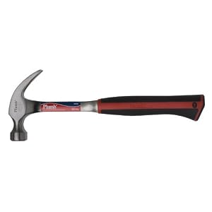 Plumb SS20C 20 -Ounce Solid Steel Curved Claw Hammer by Cooper Hand Tools