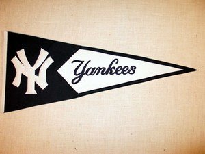 Buy New York Yankees Wool Blend Pennant by WINNING STREAK SPORTS