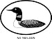 LOON Oval Bumper Sticker