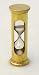 Antique Style Hourglass 3.5": Brass, 1 min.