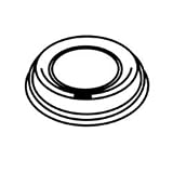 Gourmet Dome Sip Thru Lid,White (SCCLTG508) Category: Plastic Cup Lids