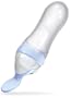 Nuby Natural Touch Silicone Travel Infa Feeder, Blue/Clear, 3 Ounce