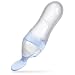 Nuby Natural Touch Silicone Travel Infa Feeder, Blue/Clear, 3 Ounce