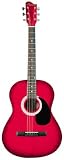 Alpine Full Size Dreadnought Acoustic Guitar -- Transparent Red