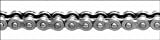 1/4 Pitch Nylatron GS Roller Cha inches with 1/8 Width