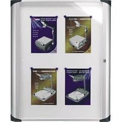 NOBO Schaukasten Pazifik 59,5x67,0x4,5cm DREHT�R METALLR�CKWAND F.AU�EN