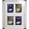 NOBO Schaukasten Pazifik 59,5x67,0x4,5cm DREHT�R METALLR�CKWAND F.AU�EN