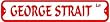 STRAIT LANE george country novel street sign