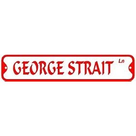 STRAIT LANE george country novel street sign