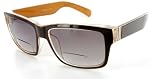 South Beach Wayfarer Geek-Chic Bifocal Sunglasses with Graduated Tint are designed in Italy for Youthful Men and Women who need to Read as they Work and Play in the Sun