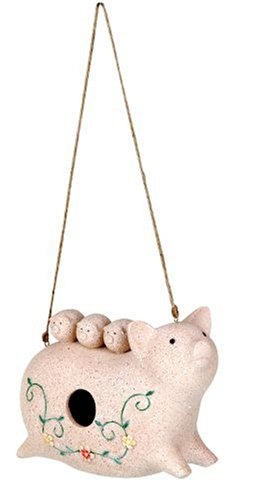 Red Carpet Studios Ltd. Mom N Theme Pig Birdhouse