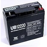 UPG Sealed Lead-Acid Battery - AGM-type, 12V, 22 Amps, Model# UB12220