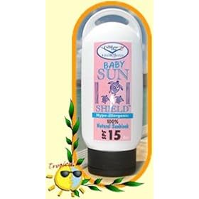 Natural Baby Sunshield - SPF15 (120ml) - Caribbean Blue sunscreen