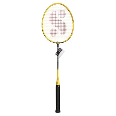 Silver's SB-119 Badminton Racquet in 1/2 Cover, Senior G3 (Yellow/Black)