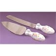 Precious Moments Porcelain Knife and Cake Server 957577