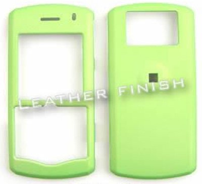 Blackberry Pearl 8100/8110/8120/8130 Honey Emerald Green, Leather Finish Hard Case/Cover/Faceplate/Snap On/Housing/Protector