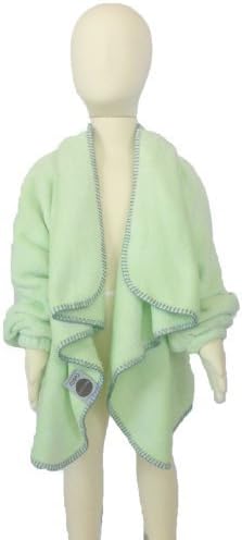 Cuddly Children's Wearable Blanket with Sleeves (Sm/Med (Age 1-3 / 20-40 lbs), Sage Dot)